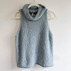 Pilcro Sleeveless Cowl Neck Sweater Tank - Light Gray